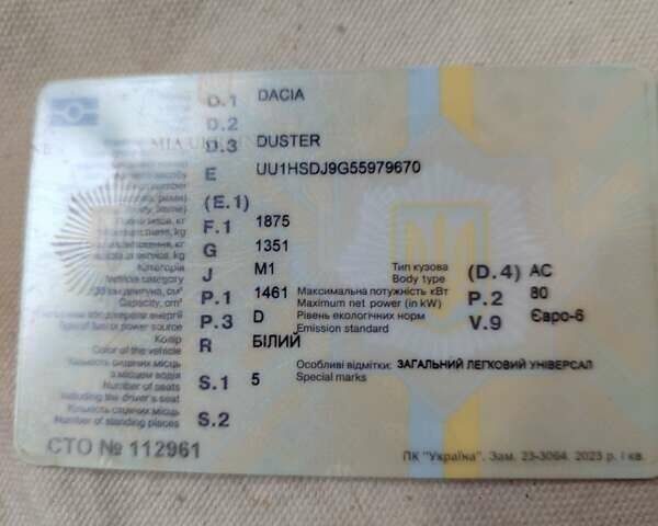 Білий Дачія Duster, об'ємом двигуна 1.5 л та пробігом 230 тис. км за 10500 $, фото 32 на Automoto.ua