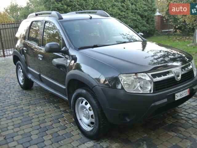 Черный Дачия Duster, объемом двигателя 1.6 л и пробегом 137 тыс. км за 9500 $, фото 1 на Automoto.ua