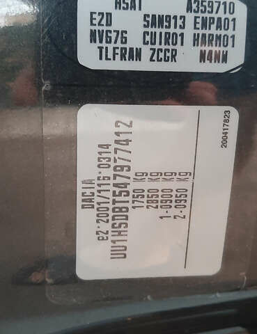 Чорний Дачія Duster, об'ємом двигуна 1.6 л та пробігом 210 тис. км за 9199 $, фото 19 на Automoto.ua