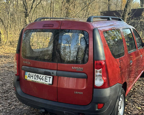 Дачія Logan MCV 2008 у Києві на Automoto.ua Червоний Дачія Logan MCV, об'ємом двигуна 1.6 л та пробігом 81 тис. км за 5300 $, фото 5 на Automoto.ua