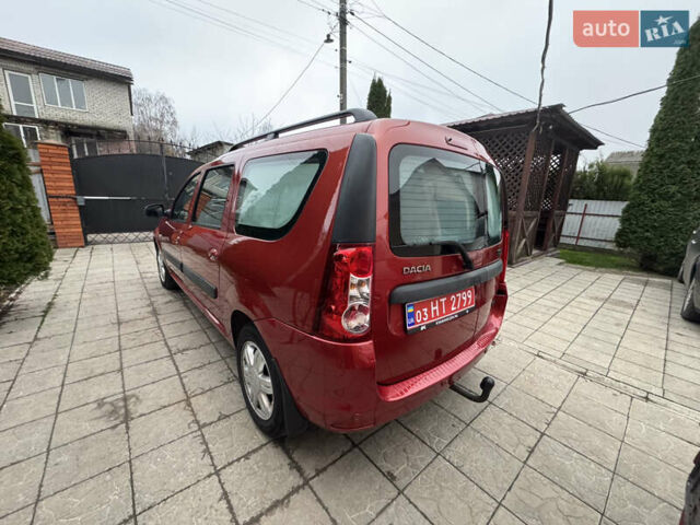 Червоний Дачія Logan MCV, об'ємом двигуна 1.6 л та пробігом 174 тис. км за 5999 $, фото 1 на Automoto.ua