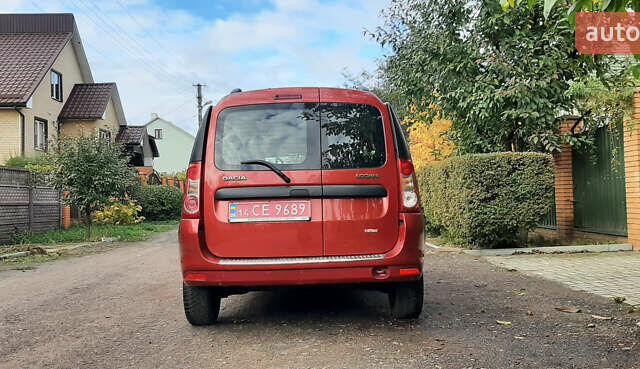 Красный Дачия Logan MCV, объемом двигателя 1.6 л и пробегом 178 тыс. км за 6650 $, фото 15 на Automoto.ua