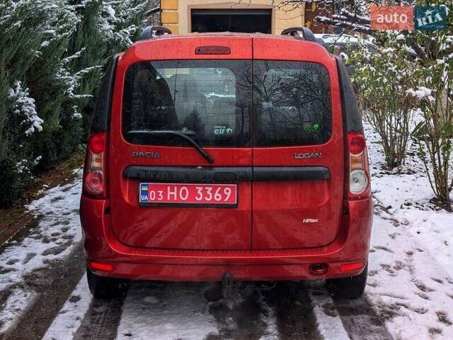 Красный Дачия Logan MCV, объемом двигателя 1.6 л и пробегом 243 тыс. км за 5999 $, фото 6 на Automoto.ua