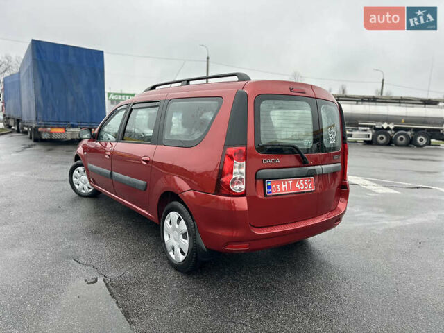 Красный Дачия Logan MCV, объемом двигателя 1.6 л и пробегом 120 тыс. км за 7300 $, фото 8 на Automoto.ua