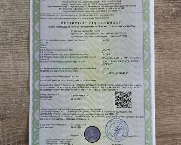 Сірий Дачія Logan MCV, об'ємом двигуна 1.6 л та пробігом 196 тис. км за 6950 $, фото 43 на Automoto.ua