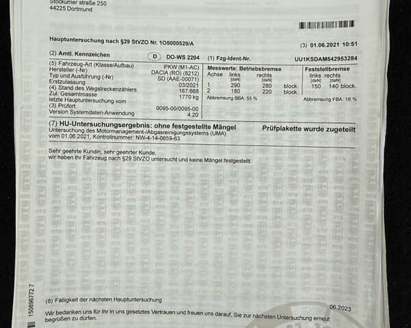 Синий Дачия Logan MCV, объемом двигателя 1.6 л и пробегом 200 тыс. км за 6400 $, фото 129 на Automoto.ua