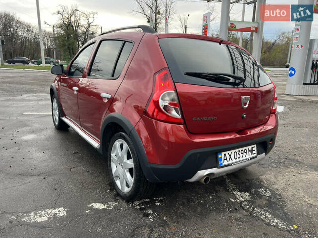 Красный Дачия Sandero StepWay, объемом двигателя 1.6 л и пробегом 100 тыс. км за 6700 $, фото 10 на Automoto.ua
