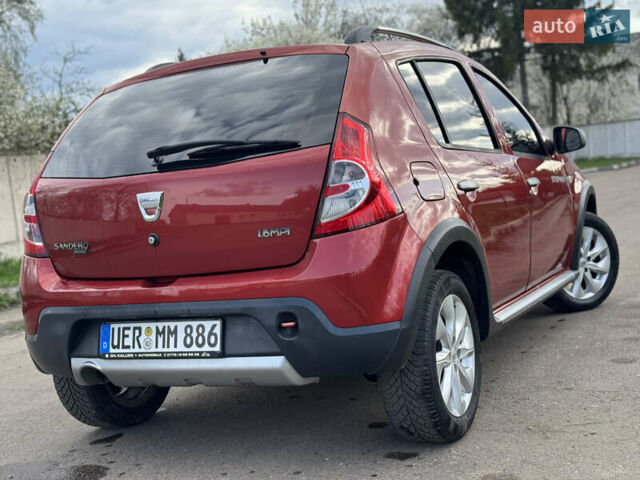 Красный Дачия Sandero StepWay, объемом двигателя 1.6 л и пробегом 210 тыс. км за 5790 $, фото 13 на Automoto.ua