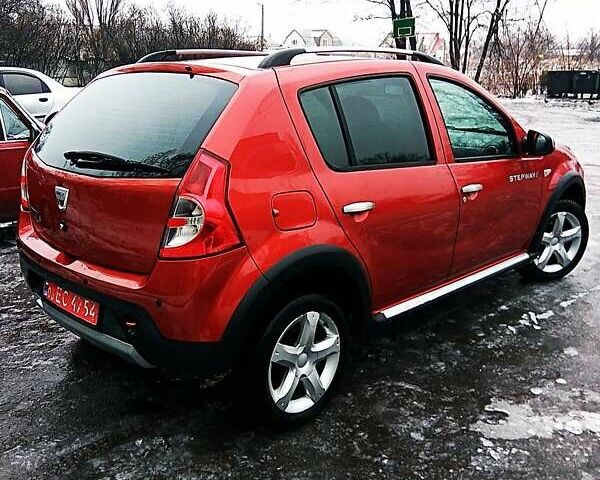Красный Дачия Sandero StepWay, объемом двигателя 1.6 л и пробегом 167 тыс. км за 6500 $, фото 6 на Automoto.ua