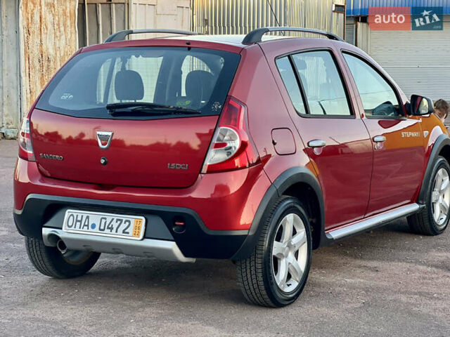Червоний Дачія Sandero StepWay, об'ємом двигуна 1.5 л та пробігом 150 тис. км за 6550 $, фото 14 на Automoto.ua