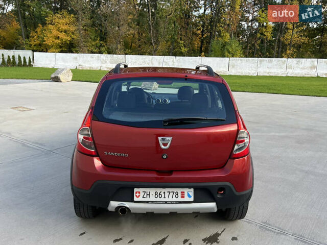 Красный Дачия Sandero StepWay, объемом двигателя 1.6 л и пробегом 139 тыс. км за 7350 $, фото 31 на Automoto.ua