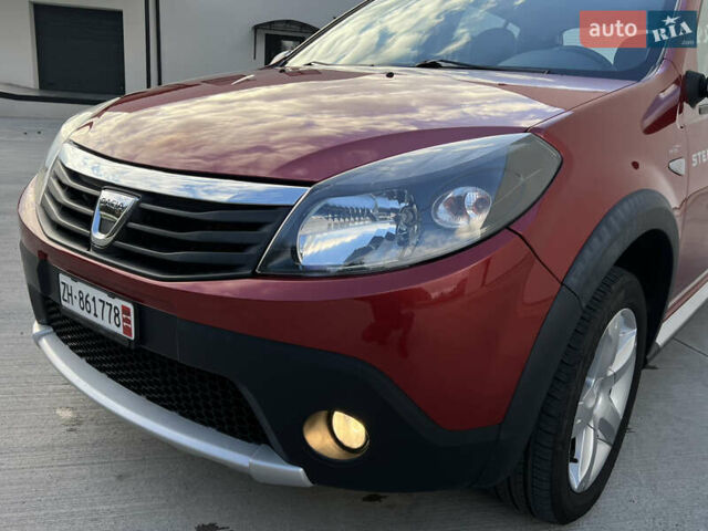 Красный Дачия Sandero StepWay, объемом двигателя 1.6 л и пробегом 139 тыс. км за 7350 $, фото 37 на Automoto.ua