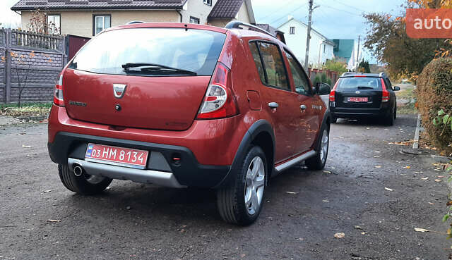 Червоний Дачія Sandero StepWay, об'ємом двигуна 1.6 л та пробігом 183 тис. км за 6850 $, фото 17 на Automoto.ua