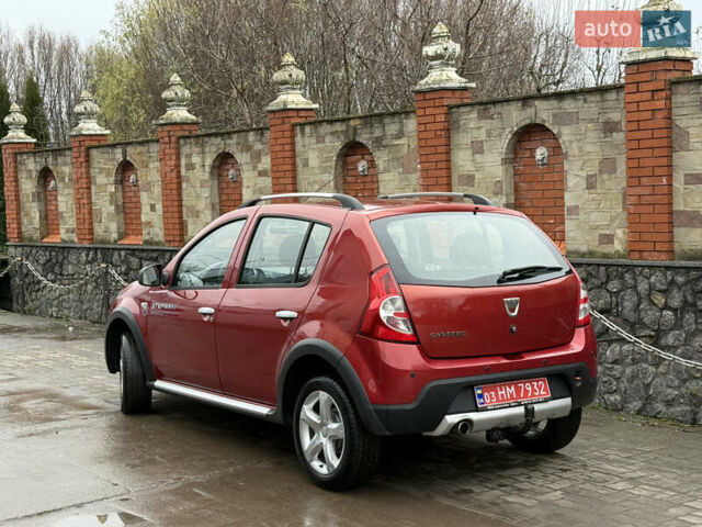 Красный Дачия Sandero StepWay, объемом двигателя 1.6 л и пробегом 163 тыс. км за 6950 $, фото 11 на Automoto.ua