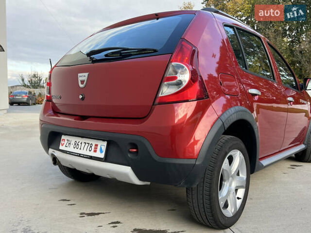 Красный Дачия Sandero StepWay, объемом двигателя 1.6 л и пробегом 139 тыс. км за 7350 $, фото 33 на Automoto.ua