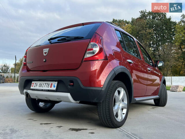 Красный Дачия Sandero StepWay, объемом двигателя 1.6 л и пробегом 139 тыс. км за 7350 $, фото 32 на Automoto.ua