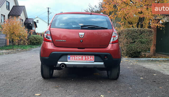 Червоний Дачія Sandero StepWay, об'ємом двигуна 1.6 л та пробігом 183 тис. км за 6850 $, фото 15 на Automoto.ua