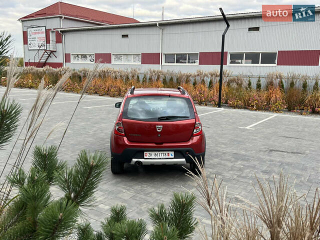 Красный Дачия Sandero StepWay, объемом двигателя 1.6 л и пробегом 139 тыс. км за 7350 $, фото 175 на Automoto.ua