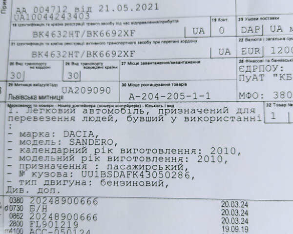 Сірий Дачія Sandero StepWay, об'ємом двигуна 1.6 л та пробігом 180 тис. км за 6300 $, фото 33 на Automoto.ua