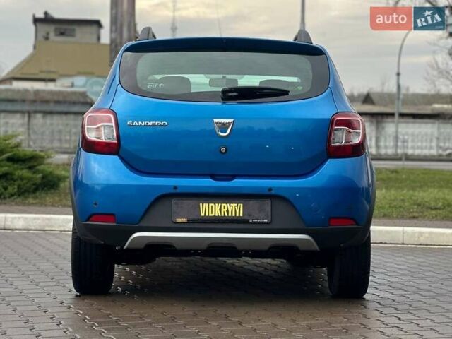 Синий Дачия Sandero StepWay, объемом двигателя 1.5 л и пробегом 219 тыс. км за 7950 $, фото 11 на Automoto.ua