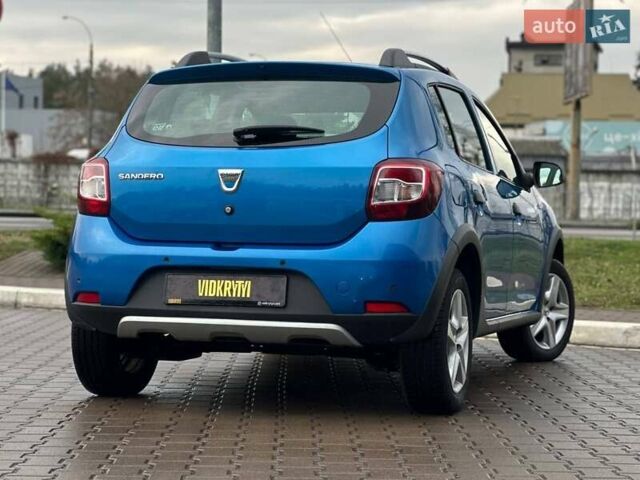 Синий Дачия Sandero StepWay, объемом двигателя 1.5 л и пробегом 219 тыс. км за 7950 $, фото 10 на Automoto.ua