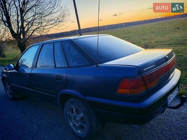 Синий Дэу Эсперо, объемом двигателя 2 л и пробегом 252 тыс. км за 2500 $, фото 3 на Automoto.ua