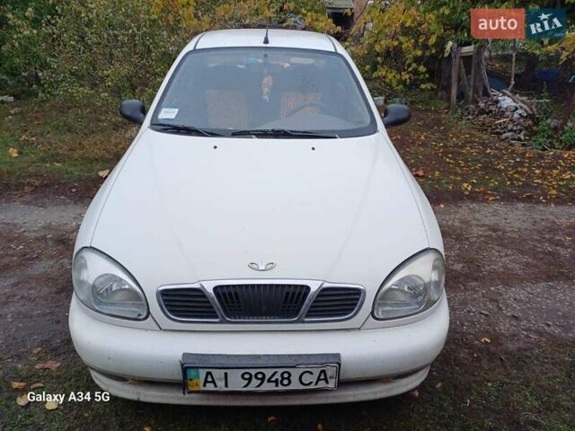 Дэу Ланос 2005 в Мироновке на Automoto.ua Белый Дэу Ланос, объемом двигателя 1.5 л и пробегом 250 тыс. км за 1500 $, фото 3 на Automoto.ua