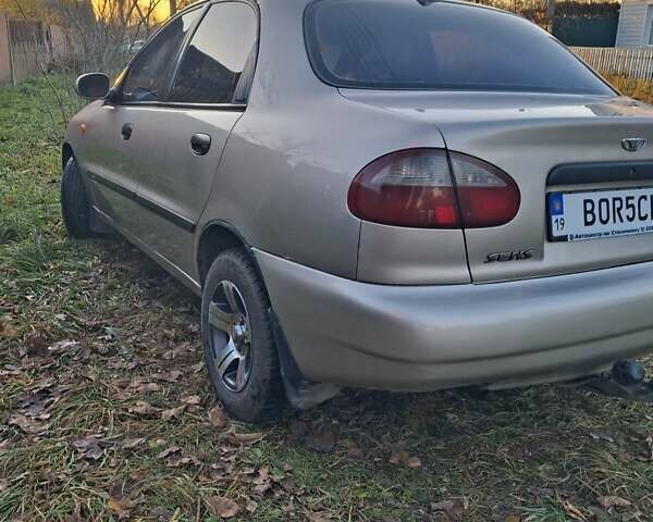 Бежевый Дэу Ланос, объемом двигателя 1.3 л и пробегом 170 тыс. км за 2200 $, фото 8 на Automoto.ua