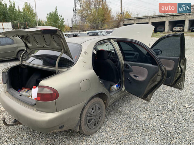 Бежевый Дэу Ланос, объемом двигателя 1.5 л и пробегом 155 тыс. км за 2100 $, фото 7 на Automoto.ua