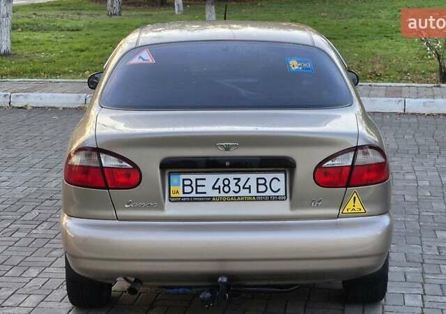 Бежевый Дэу Ланос, объемом двигателя 1.4 л и пробегом 56 тыс. км за 2850 $, фото 3 на Automoto.ua