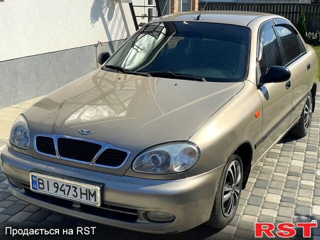 Бежевый Дэу Ланос, объемом двигателя 1.5 л и пробегом 186 тыс. км за 2750 $, фото 2 на Automoto.ua