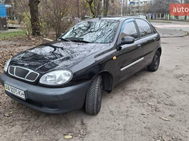 Черный Дэу Ланос, объемом двигателя 1.5 л и пробегом 366 тыс. км за 2300 $, фото 2 на Automoto.ua