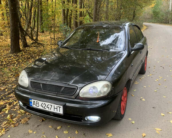 Черный Дэу Ланос, объемом двигателя 1.5 л и пробегом 290 тыс. км за 1600 $, фото 4 на Automoto.ua