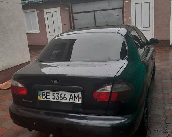 Черный Дэу Ланос, объемом двигателя 1.5 л и пробегом 94 тыс. км за 2800 $, фото 1 на Automoto.ua