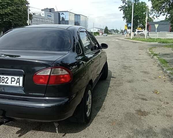 Черный Дэу Ланос, объемом двигателя 1.5 л и пробегом 202 тыс. км за 3250 $, фото 3 на Automoto.ua