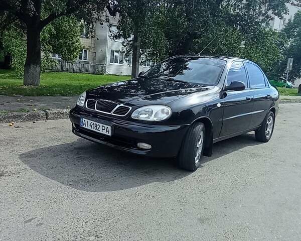 Черный Дэу Ланос, объемом двигателя 1.5 л и пробегом 202 тыс. км за 3250 $, фото 1 на Automoto.ua