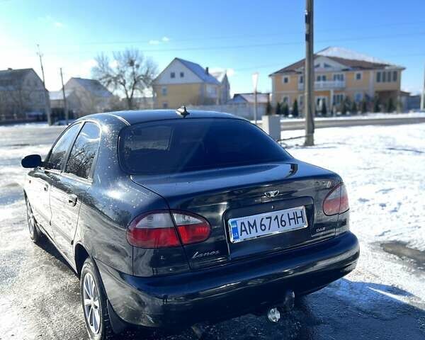 Чорний Деу Ланос, об'ємом двигуна 1.5 л та пробігом 312 тис. км за 1340 $, фото 2 на Automoto.ua