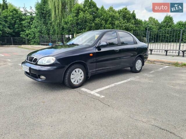 Черный Дэу Ланос, объемом двигателя 1.5 л и пробегом 160 тыс. км за 2500 $, фото 1 на Automoto.ua