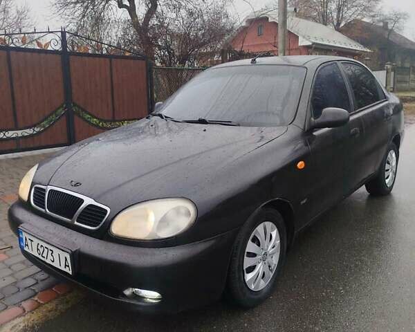 Черный Дэу Ланос, объемом двигателя 1.5 л и пробегом 200 тыс. км за 2150 $, фото 1 на Automoto.ua