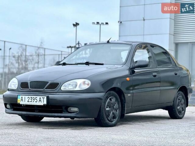Черный Дэу Ланос, объемом двигателя 1.5 л и пробегом 653 тыс. км за 2199 $, фото 1 на Automoto.ua