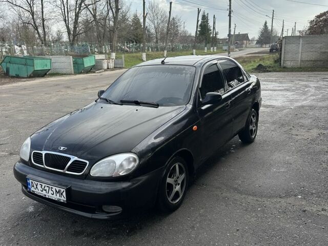 Черный Дэу Ланос, объемом двигателя 1.5 л и пробегом 150 тыс. км за 1700 $, фото 1 на Automoto.ua