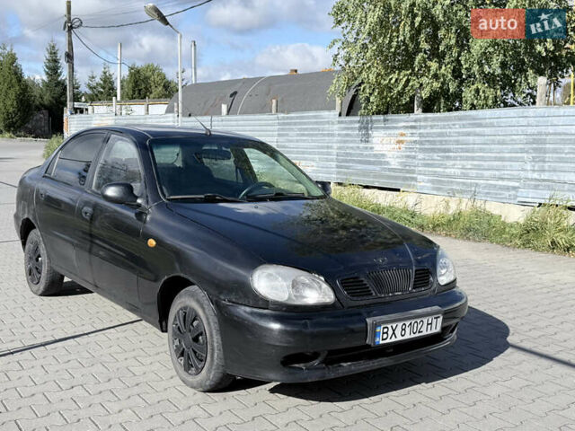 Черный Дэу Ланос, объемом двигателя 1.5 л и пробегом 190 тыс. км за 1550 $, фото 3 на Automoto.ua