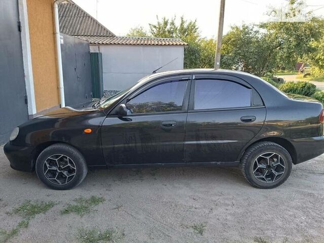 Деу Ланос 2007 у Кропивницькому (Кіровограді) на Automoto.ua Чорний Деу Ланос, об'ємом двигуна 1.6 л та пробігом 330 тис. км за 2500 $, фото 2 на Automoto.ua