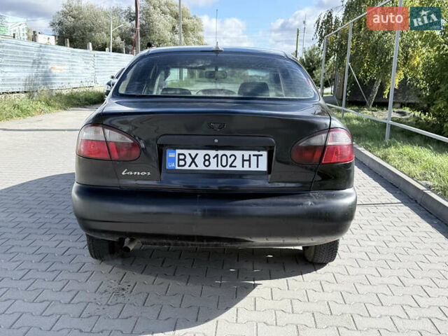 Чорний Деу Ланос, об'ємом двигуна 1.5 л та пробігом 190 тис. км за 1550 $, фото 5 на Automoto.ua
