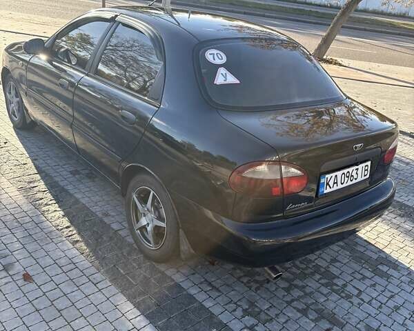 Дэу Ланос 2007 в Киеве на Automoto.ua Черный Дэу Ланос, объемом двигателя 1.6 л и пробегом 190 тыс. км за 2800 $, фото 3 на Automoto.ua