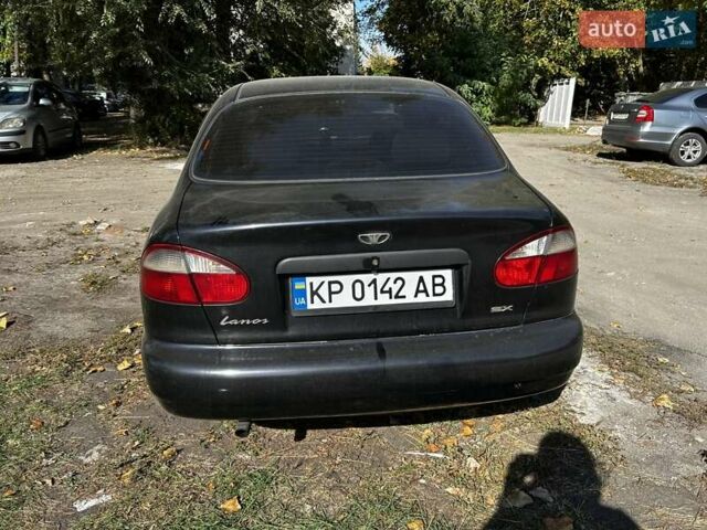 Черный Дэу Ланос, объемом двигателя 1.6 л и пробегом 154 тыс. км за 3500 $, фото 2 на Automoto.ua