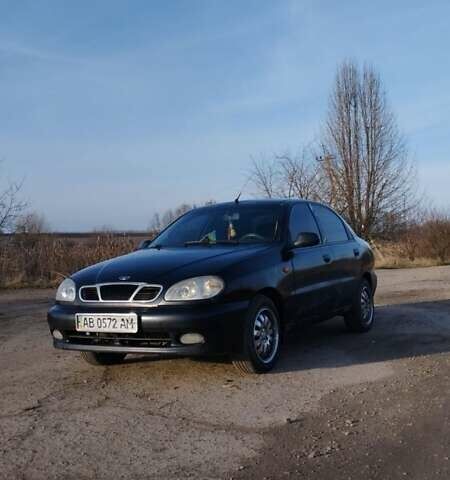 Черный Дэу Ланос, объемом двигателя 1.6 л и пробегом 200 тыс. км за 1499 $, фото 1 на Automoto.ua