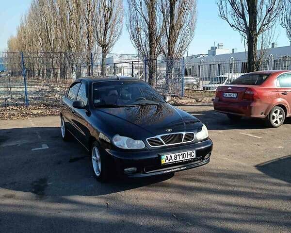 Черный Дэу Ланос, объемом двигателя 1.6 л и пробегом 145 тыс. км за 3200 $, фото 3 на Automoto.ua
