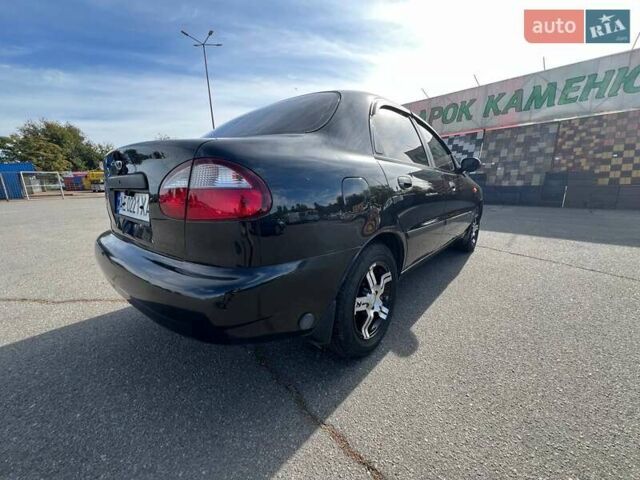 Черный Дэу Ланос, объемом двигателя 1.6 л и пробегом 137 тыс. км за 3600 $, фото 1 на Automoto.ua