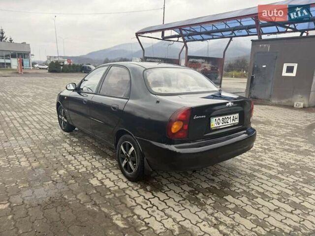 Черный Дэу Ланос, объемом двигателя 1.5 л и пробегом 300 тыс. км за 2200 $, фото 7 на Automoto.ua